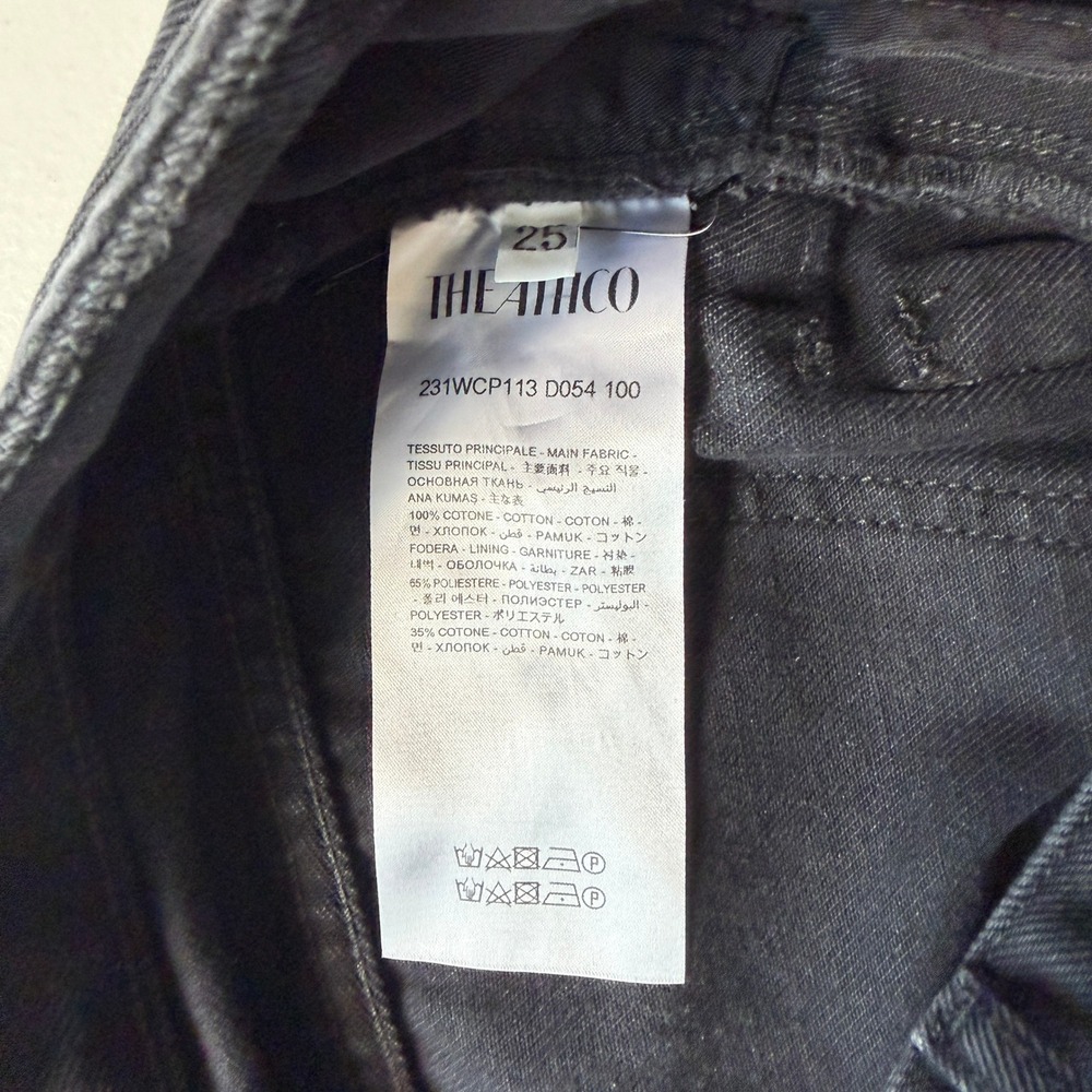 NWOT The Attico Essie Low Rise Tapered Cargo Jeans Black Denim 25 XS - Picture 6 of 14